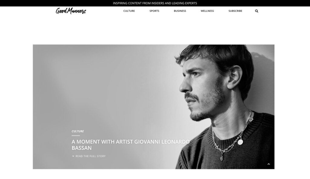 A Moment With Artist Giovanni Leonardo Bassan