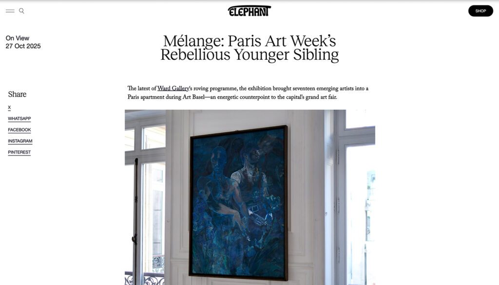 Melange Paris Art Weeks Rebellious Younger Sibling