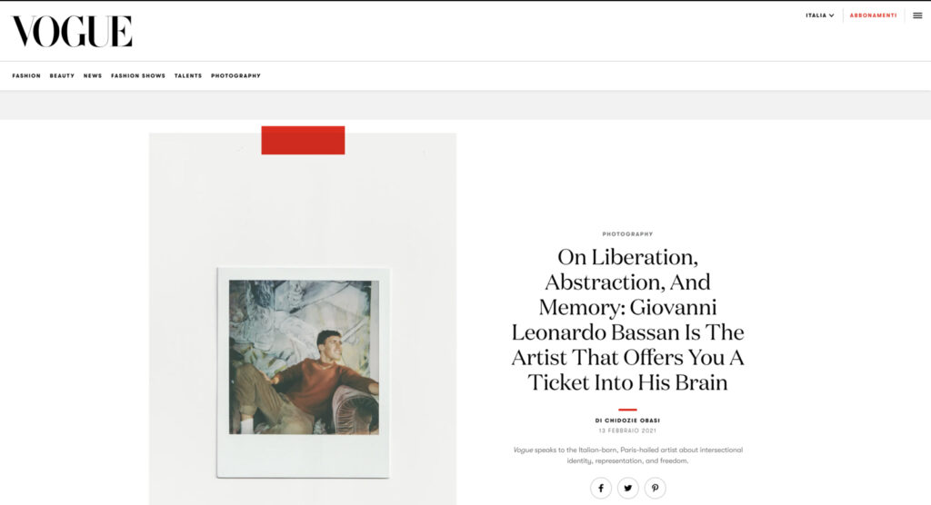 On Liberation Abstraction And Memory Giovanni Leonardo Bassan Is The Artist That Offers You A Ticket Into His Brain